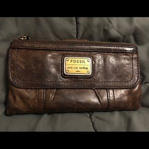 Fossil leather wallet